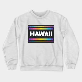 Hawaii Rainbow Graphic Crewneck Sweatshirt